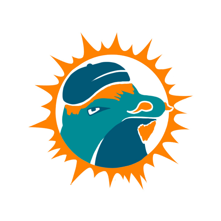 Miami Dolphins Hipsters Logo iron on transfers